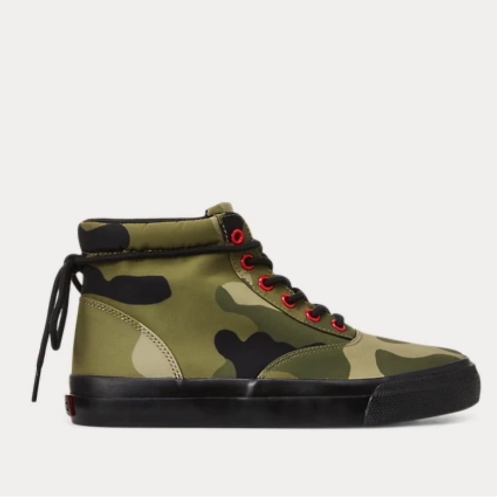 Polo Ralph Lauren Bryn Camo High-Top Trainer Size 9 - Picture 2 of 13